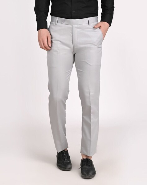 Buy Grey Trousers & Pants for Men by Mr Button Online