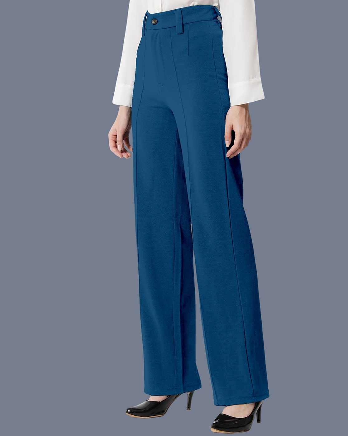 Keep Me Closer Powder Blue Trousers – nchic.in
