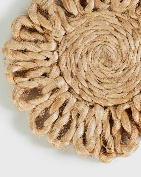 Homespice Decor 590794 4 Coaster Round Highland Jute Braided Accessor –  Uber Bazaar