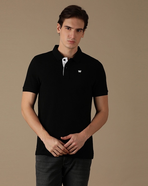 Wrangler Solid Regular Fit Polo T-shirt