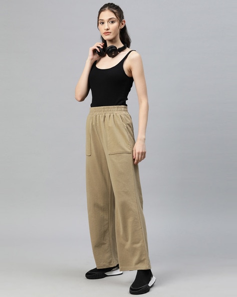 Buy Khaki Track Pants for Women by LAABHA Online