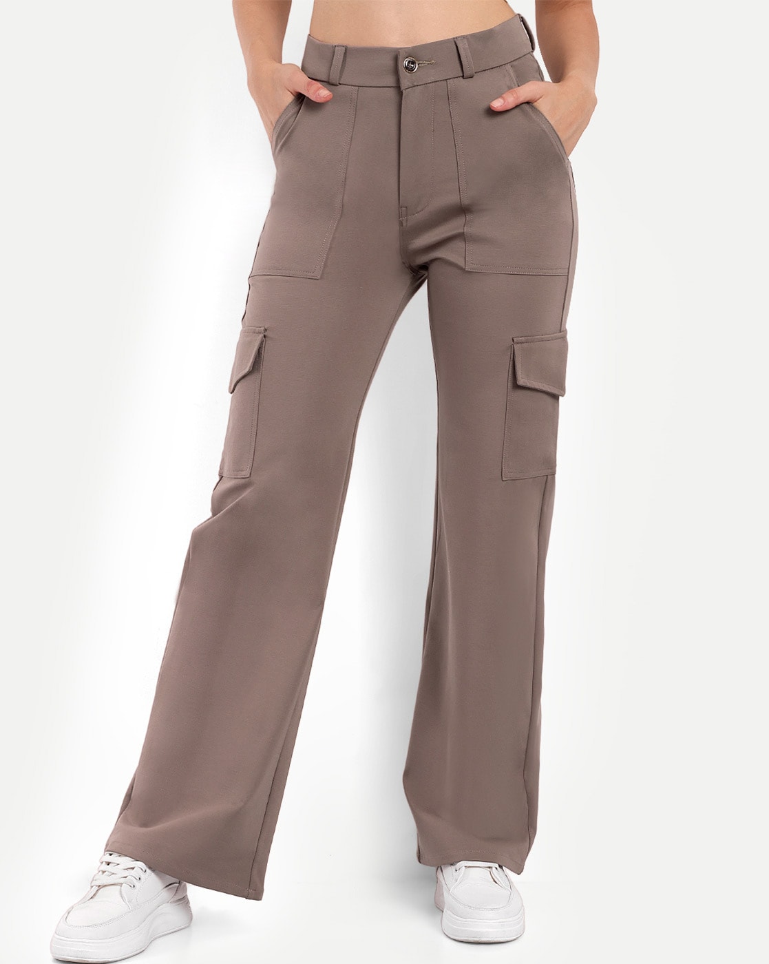 Buy Fuschia Pink Trousers & Pants for Women by AJIO Online | Ajio.com