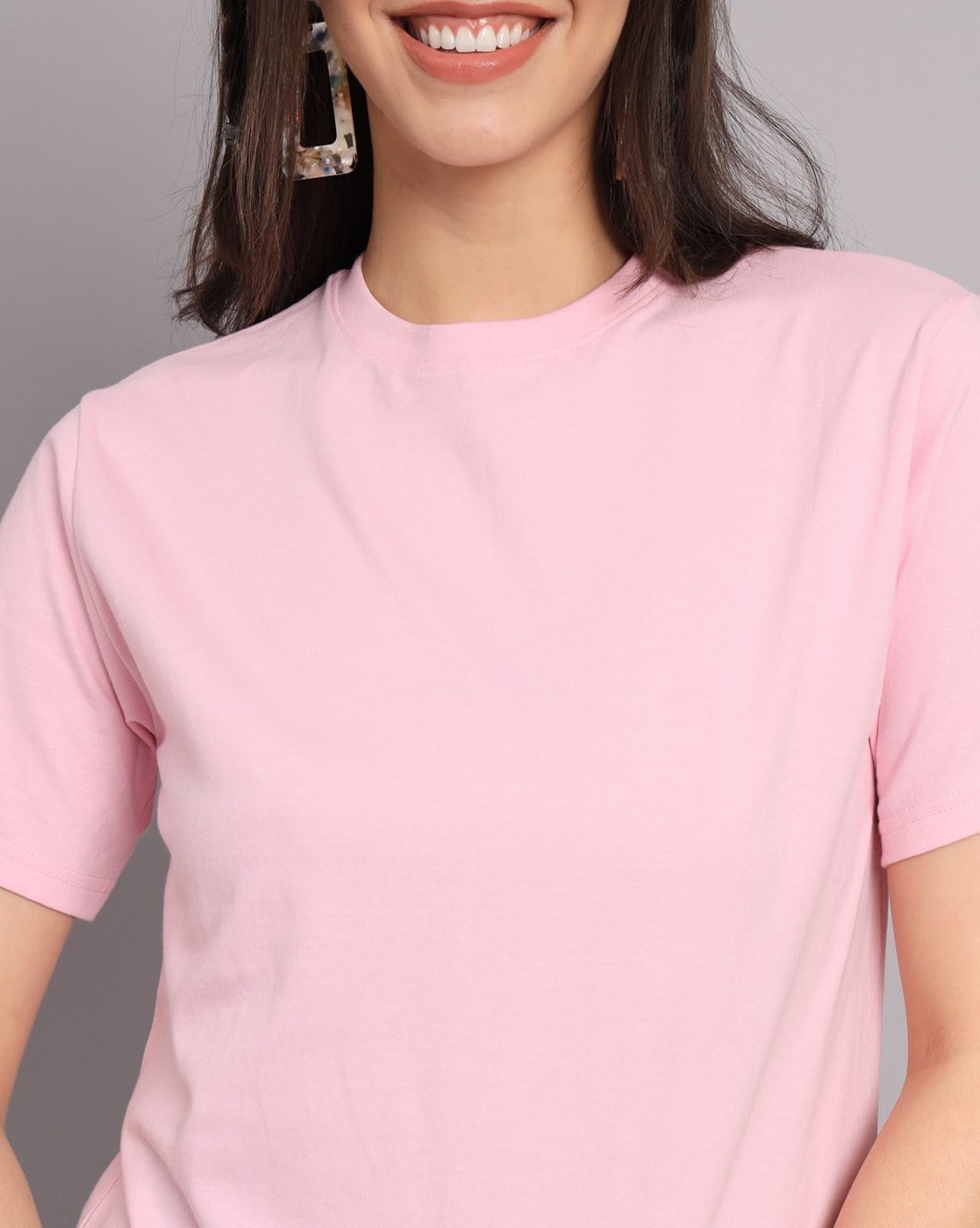 rose gold plain t shirt