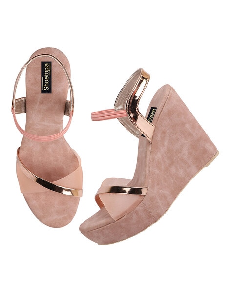 Buy Pink Heeled Sandals for Women by Shoetopia Online Ajio