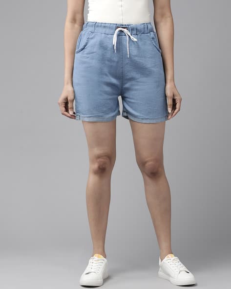 Buy Blue Shorts for Women by AARIKA GIRLS ETHNIC Online
