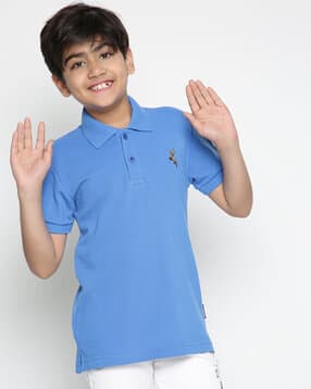 Polo T-Shirt with Logo Embroidery-image-44