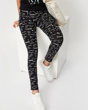Buy Mickey Mouse Print Cotton Leggings Online at Best Prices in