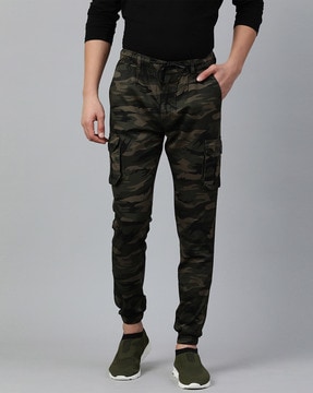 Buy BAGGY FIT POLYESTER PRINTED CARGO PANTS for Women Online in India