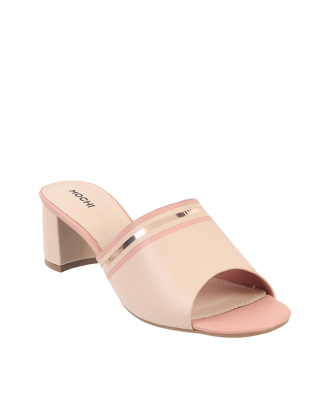 Buy Grey Heeled Sandals for Women by Mochi Online | Ajio.com