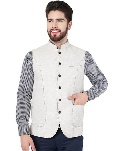 Ajio nehru jacket best sale