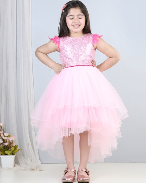 Net Fancy KIDS DESIGNER BLUE FROCKS TBFB22-123AB at Rs 550 in Faridabad