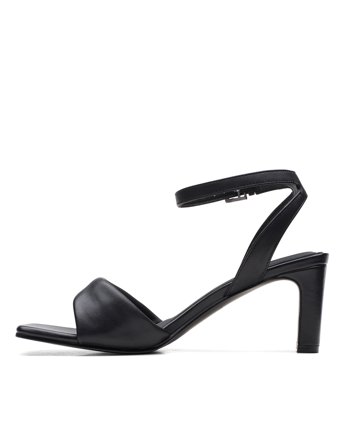 Buy ADDONS Black PU Buckle Womens Formal Heel Sandals | Shoppers Stop