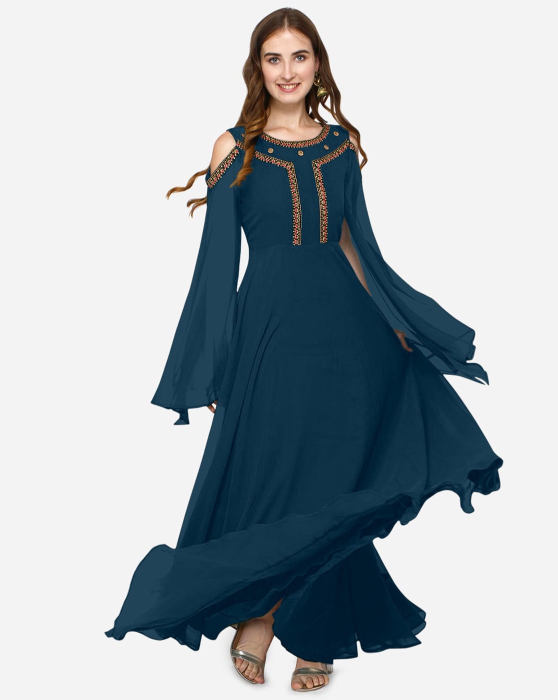 Buy Navy Blue Dresses & Gowns for Women by Fashion Basket Online | Ajio.com