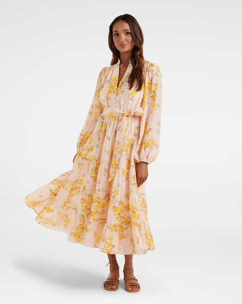 Forever new best sale yellow floral dress