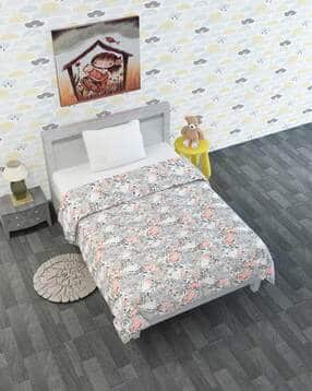 divine casa 120 TC Floral Print Reversible Toddler Crib Dohar-picture-30