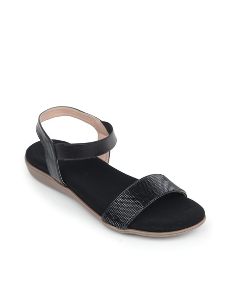 Nine by Janine Noir & Silver Carina Sandals