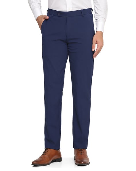 MARKS & SPENCER Slim Fit Men Blue Trousers - Buy MARKS & SPENCER Slim Fit  Men Blue Trousers Online at Best Prices in India | Flipkart.com