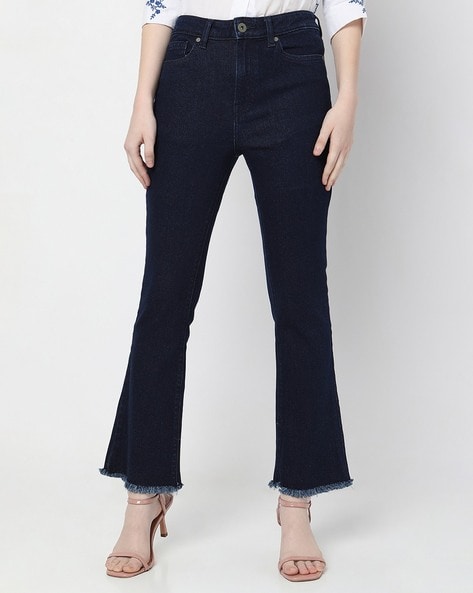 Jeggings with frayed clearance bottom