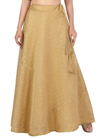 Gold skirt online india sale