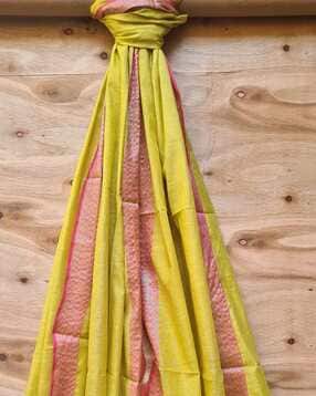 molcha by babita singh Handloom Woven Dupatta With Tassels-picture-23