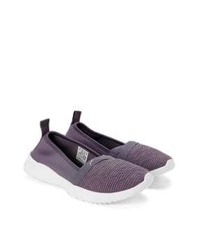 Textured Round-Toe Slip-On Shoes-image-30
