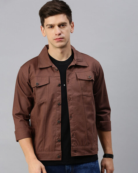 Men's button store up jacket