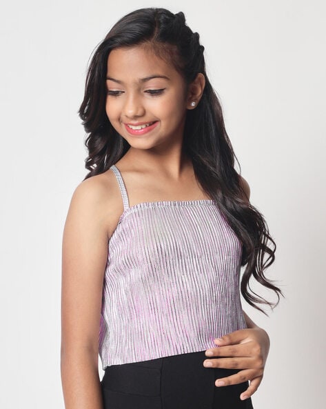 Girls shop glitter top