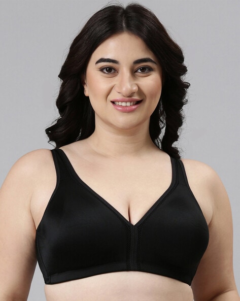 Non-Wired Minimiser Bra with Cut-Out