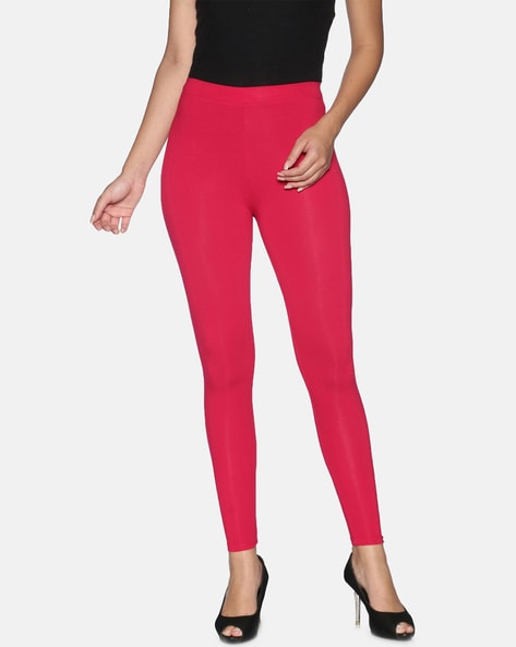 Buy Twin Birds Women Solid Colour Ankle Length Legging with Signature Wide  Waistband - Bronze Online - Lulu Hypermarket India