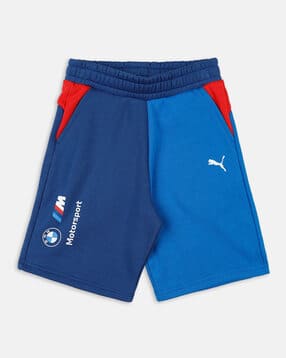 puma Logo Print Flat-Front Shorts-picture-40