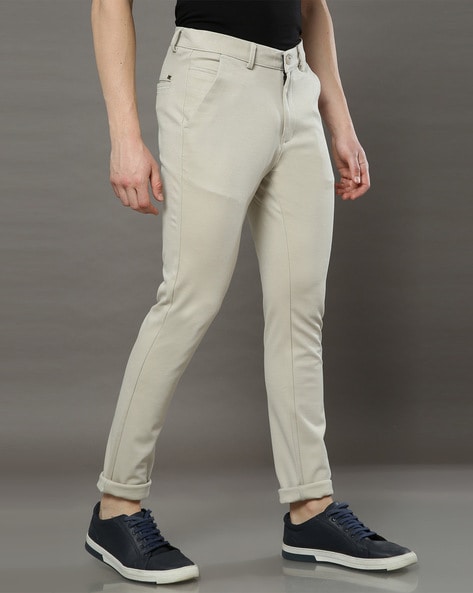 Buy Light Grey Trousers & Pants for Men by COOL COLORS Online | Ajio.com