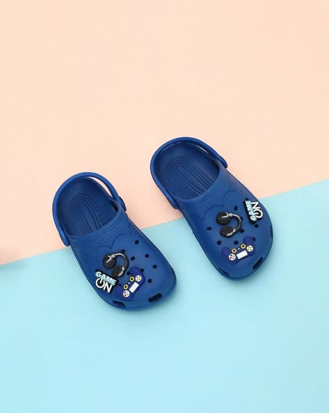 Slingback Clogs with Appliques