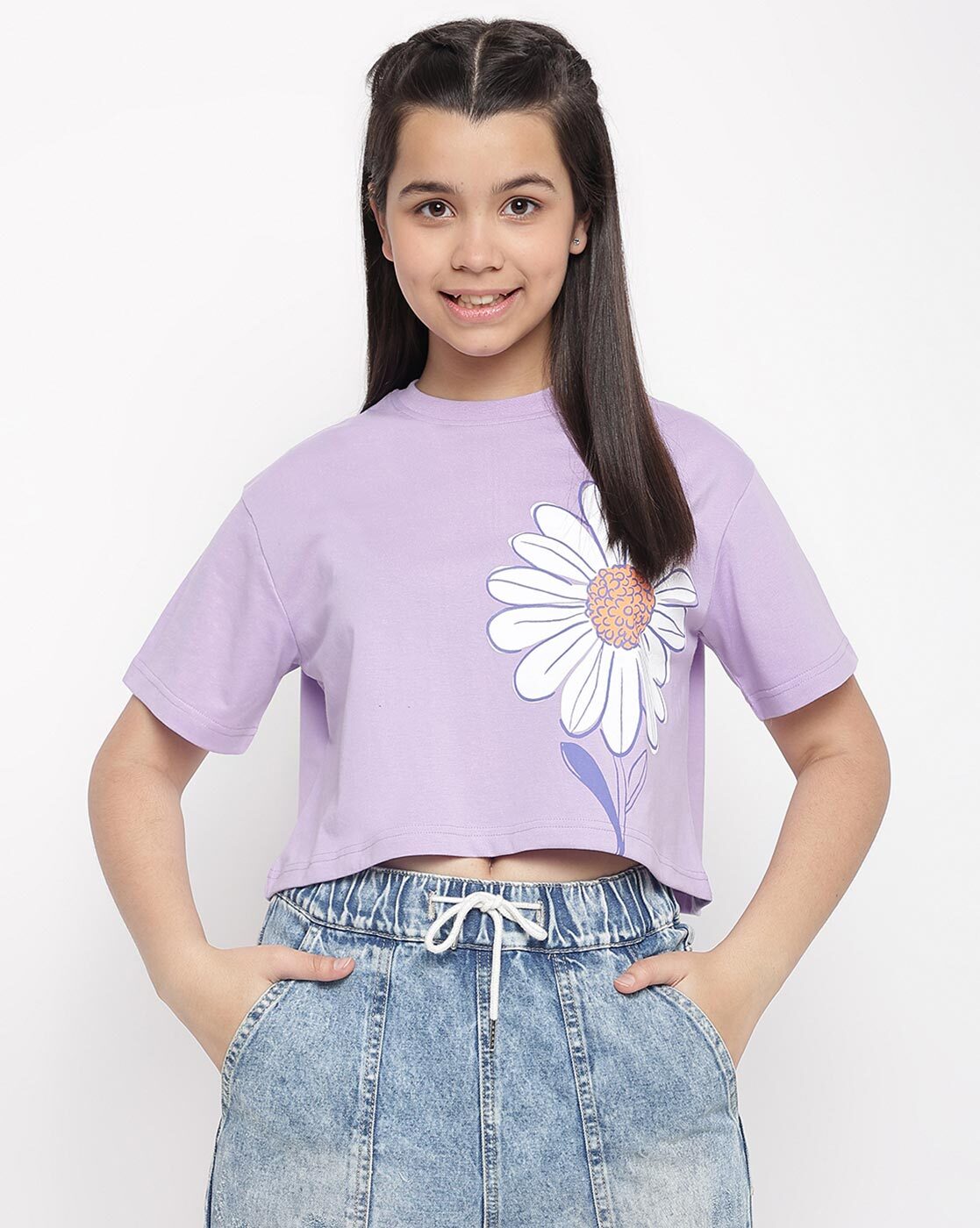 Buy Lavender Tops & Tunics for Girls by LI'L TOMATOES Online