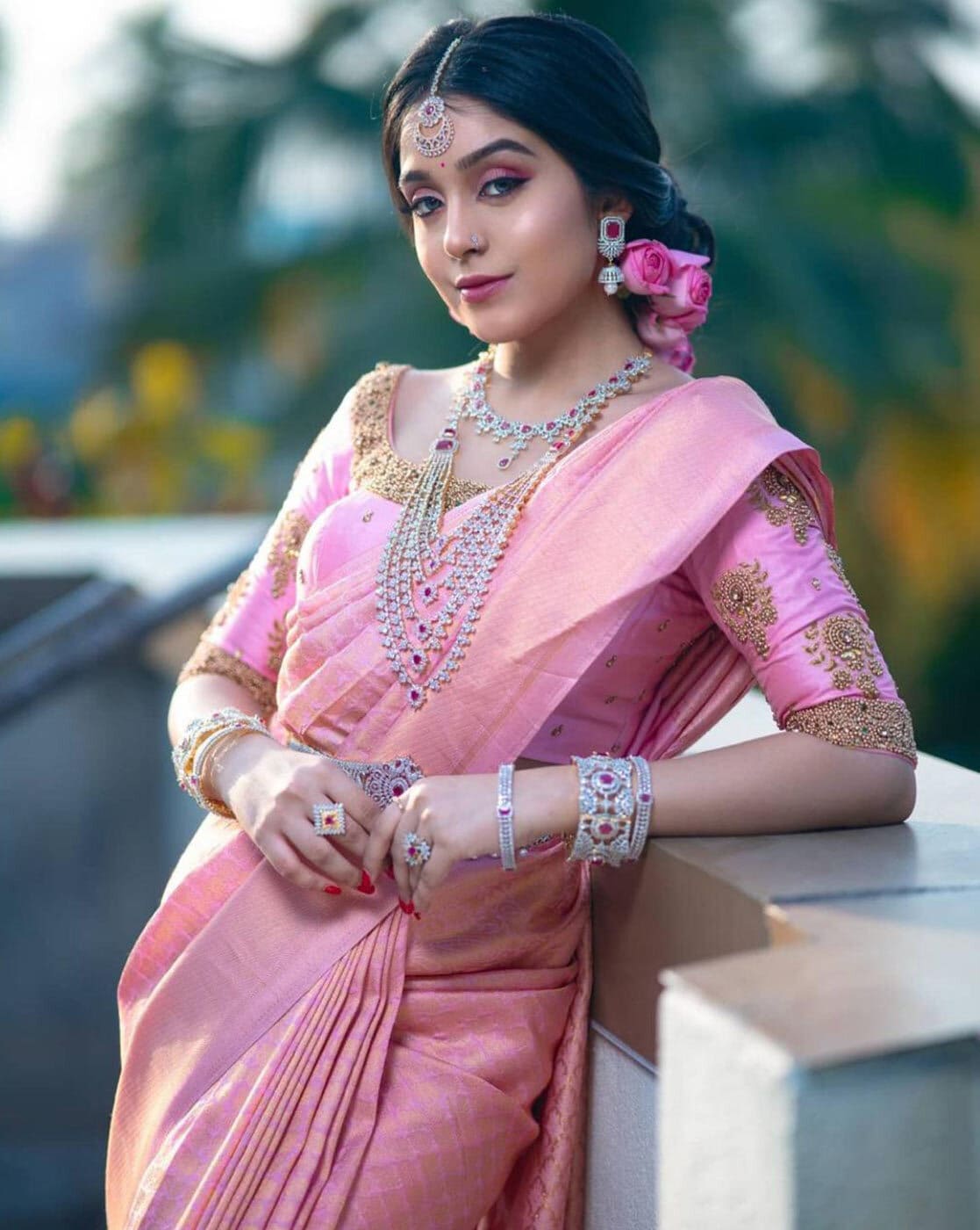 Pink store wedding sarees