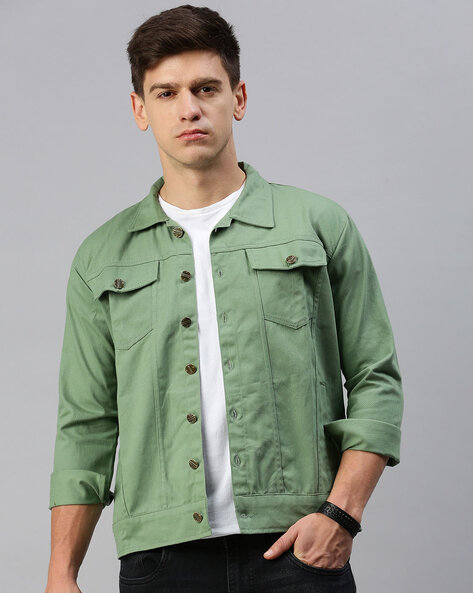 Buy Zip-Front Bomber Jacket with Flap Pockets Online at Best Prices in  India - JioMart.