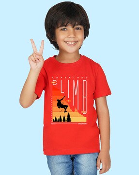 Buy Red Tshirts for Boys by Nusyl Online