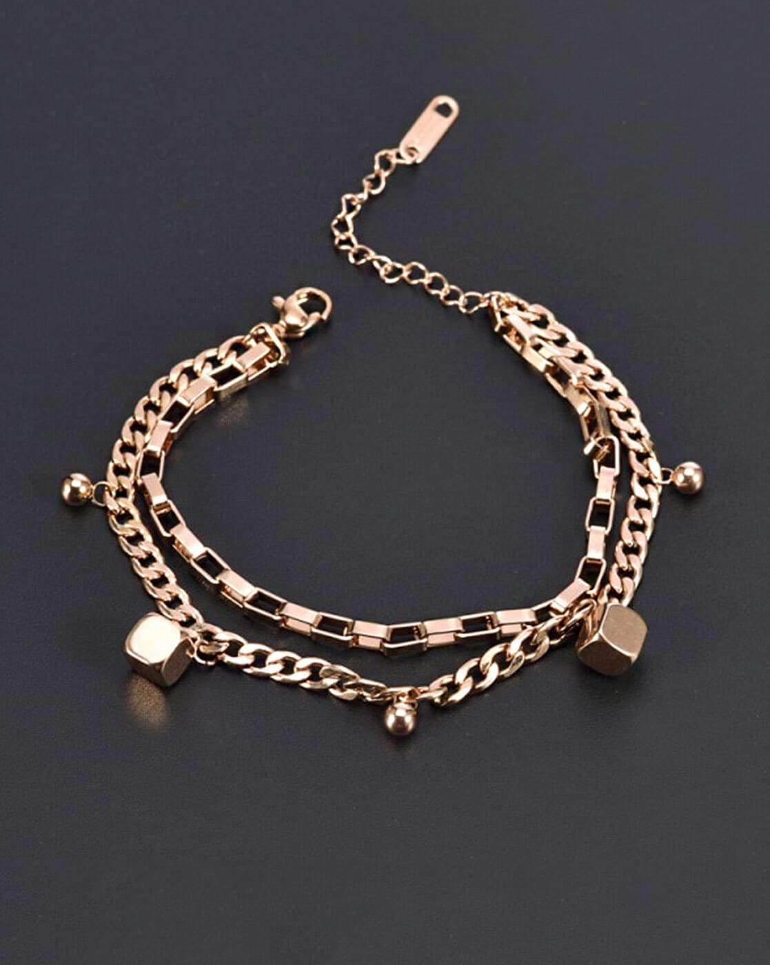 Buy Rose Gold-Toned Bracelets & Bangles for Women by Kairangi by Yellow  Chimes Online