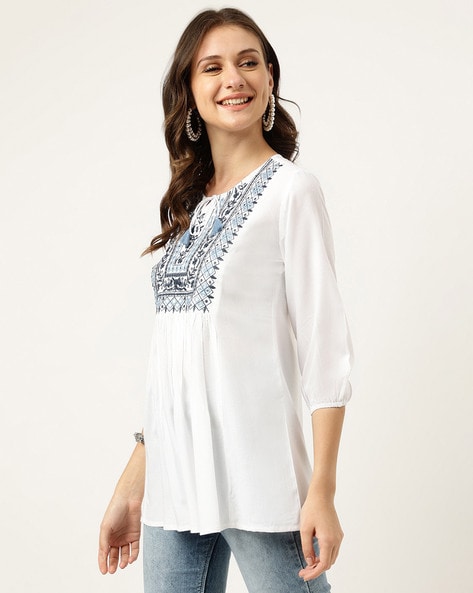 Buy White Shirts, Tops & Tunic for Women by ASHLEE Online