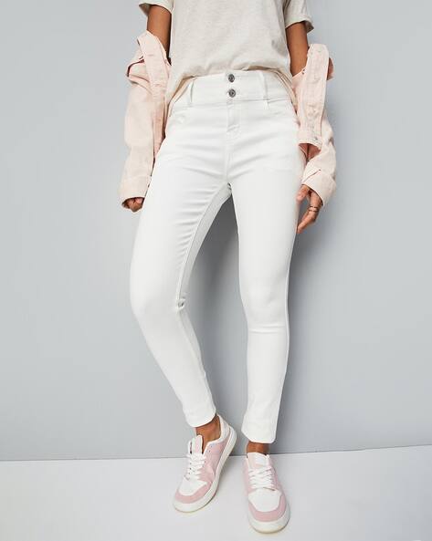 Buy White Jeans Jeggings for Women by MAX Online