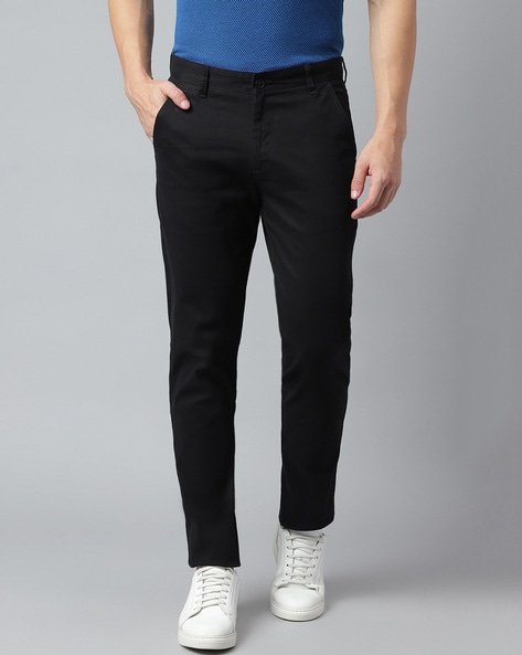 Flat Front Straight-Fit Chinos