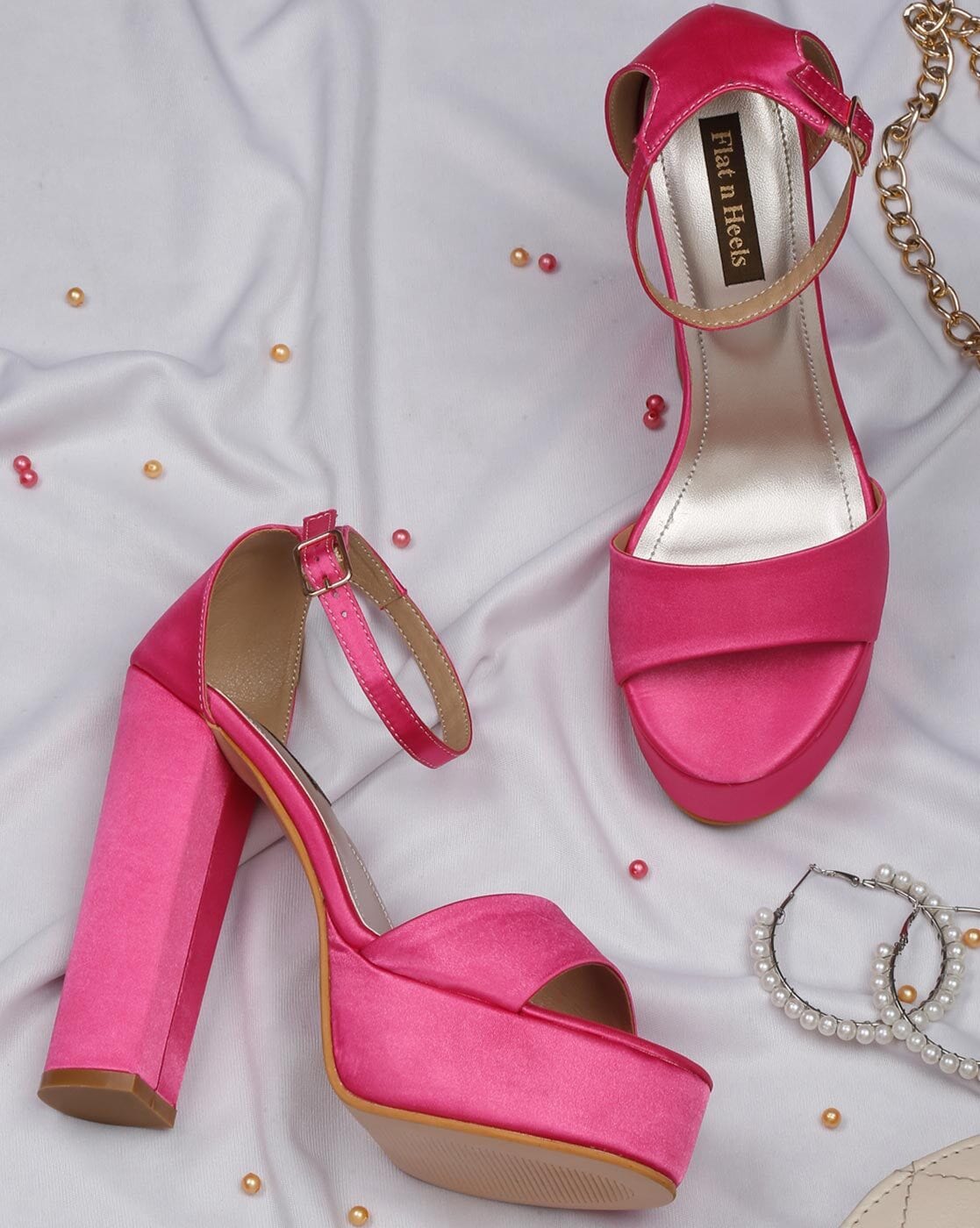 Fuschia sandals low online heel