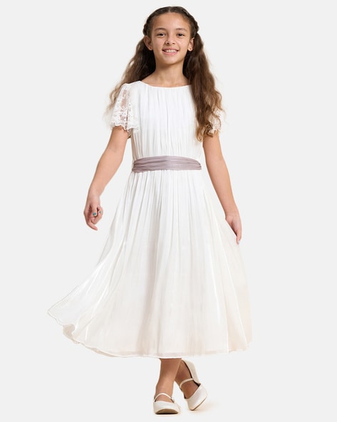 Casual Fashion Angel Dress for Girls, White (11-12 Years) : Amazon.in:  Clothing & Accessories