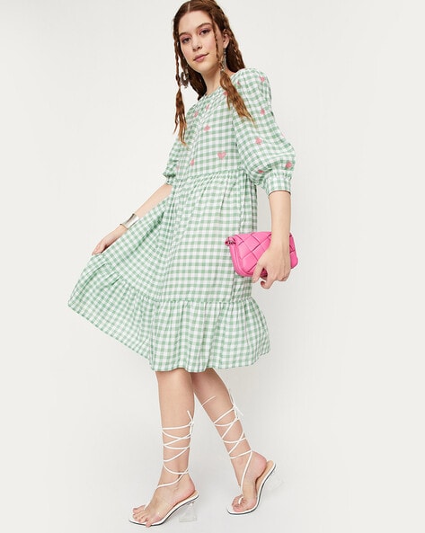 Buy Green Dresses for Women by MAX Online | Ajio.com