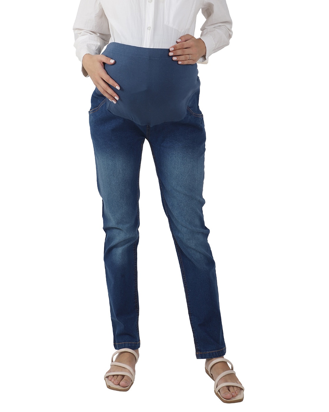 Buy Blue Jeans & Pants for Women by MAMA & BEBE Online