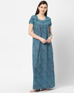Printed Cotton Nighti-image-44