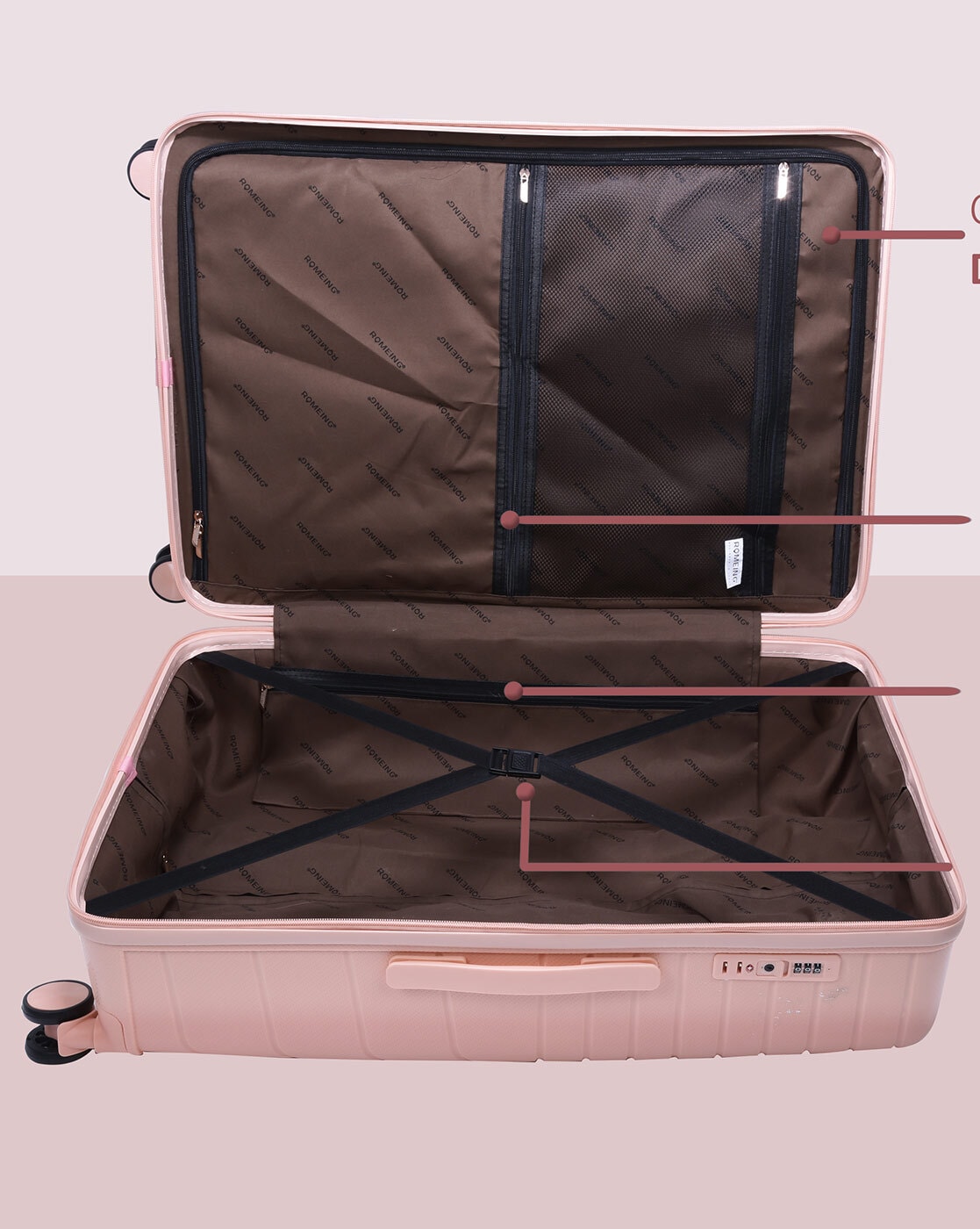 Buy Wine Luggage & Trolley Bags for Men by Romeing Online | Ajio.com