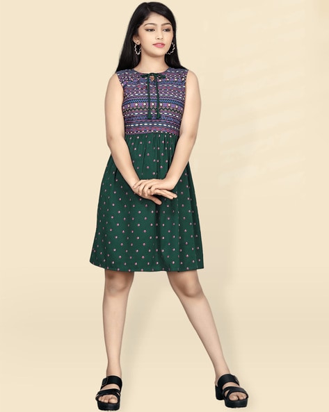 Buy Green Dresses & Frocks for Girls by R K MANIYAR Online