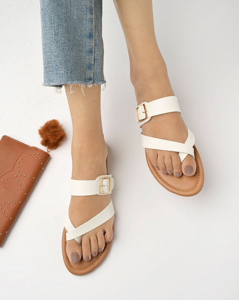 White mountain white discount sandals