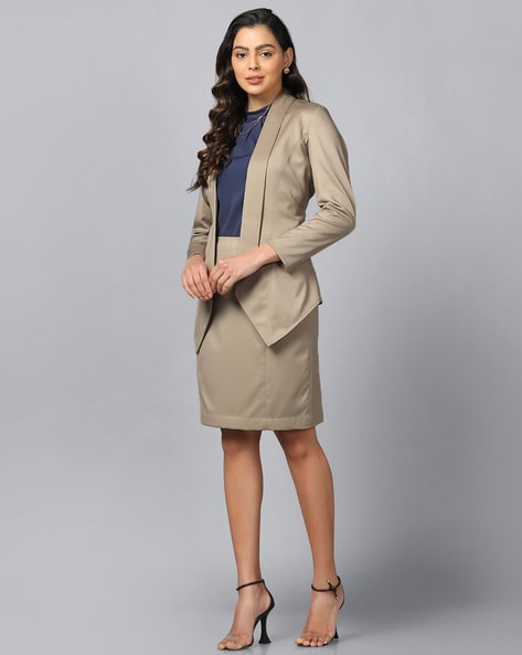 Skirt Suits For Women  Buy Office Clothing online - PowerSutra