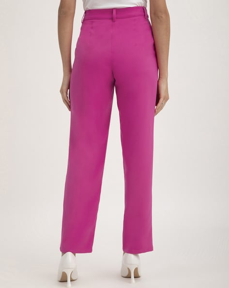 ICHI IHKATE SUS WIDE - Trousers - chive blossom/purple - Zalando.co.uk